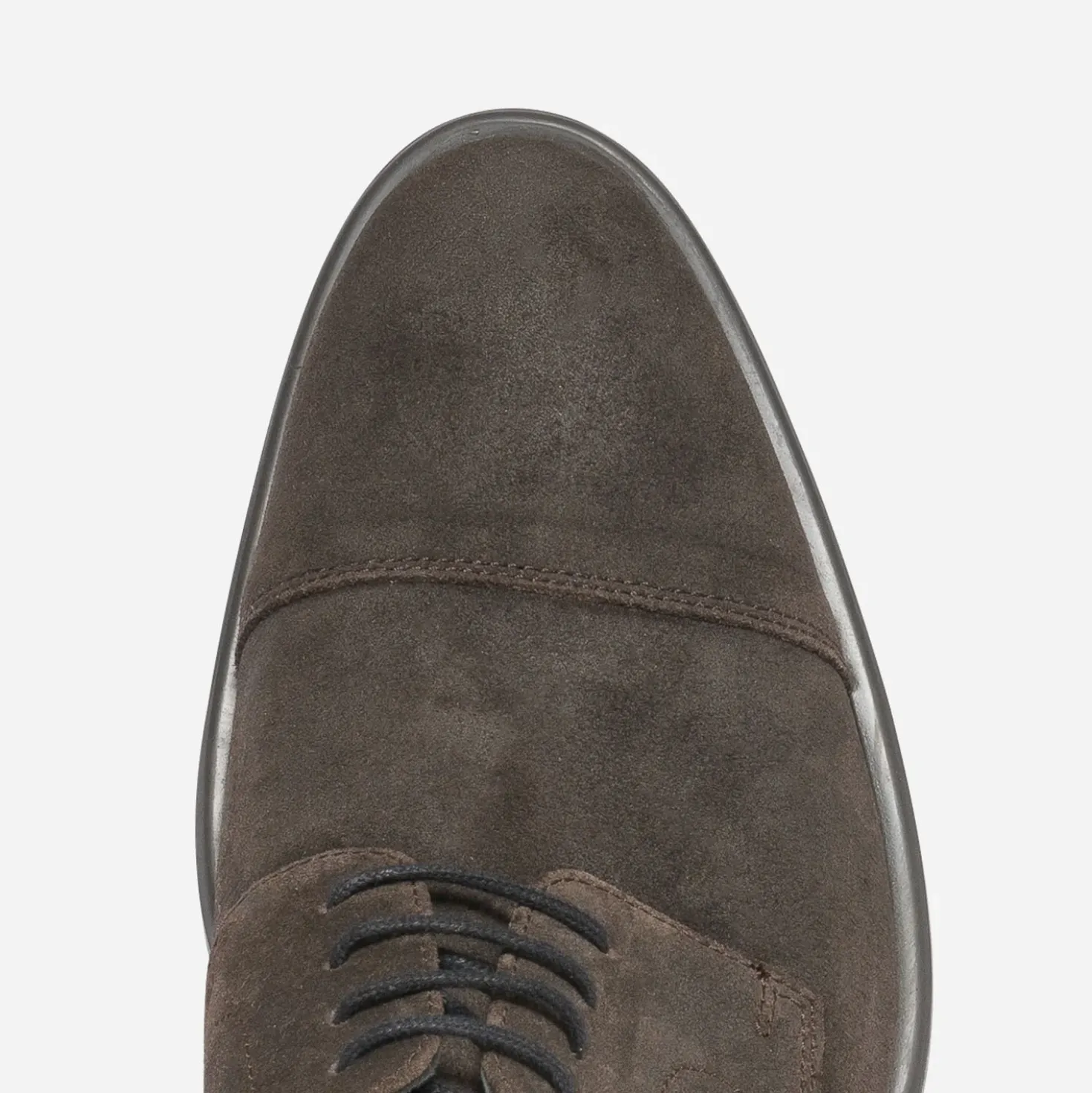 Derby ERAM FLEX marron en cuir velours