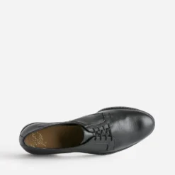 Derby ERAM FLEX noir en cuir