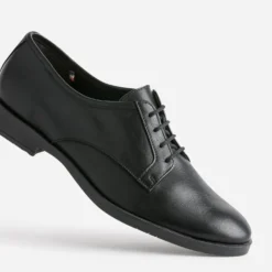 Derby ERAM FLEX noir en cuir