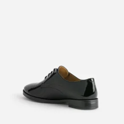 Derby ERAM FLEX noir en cuir verni