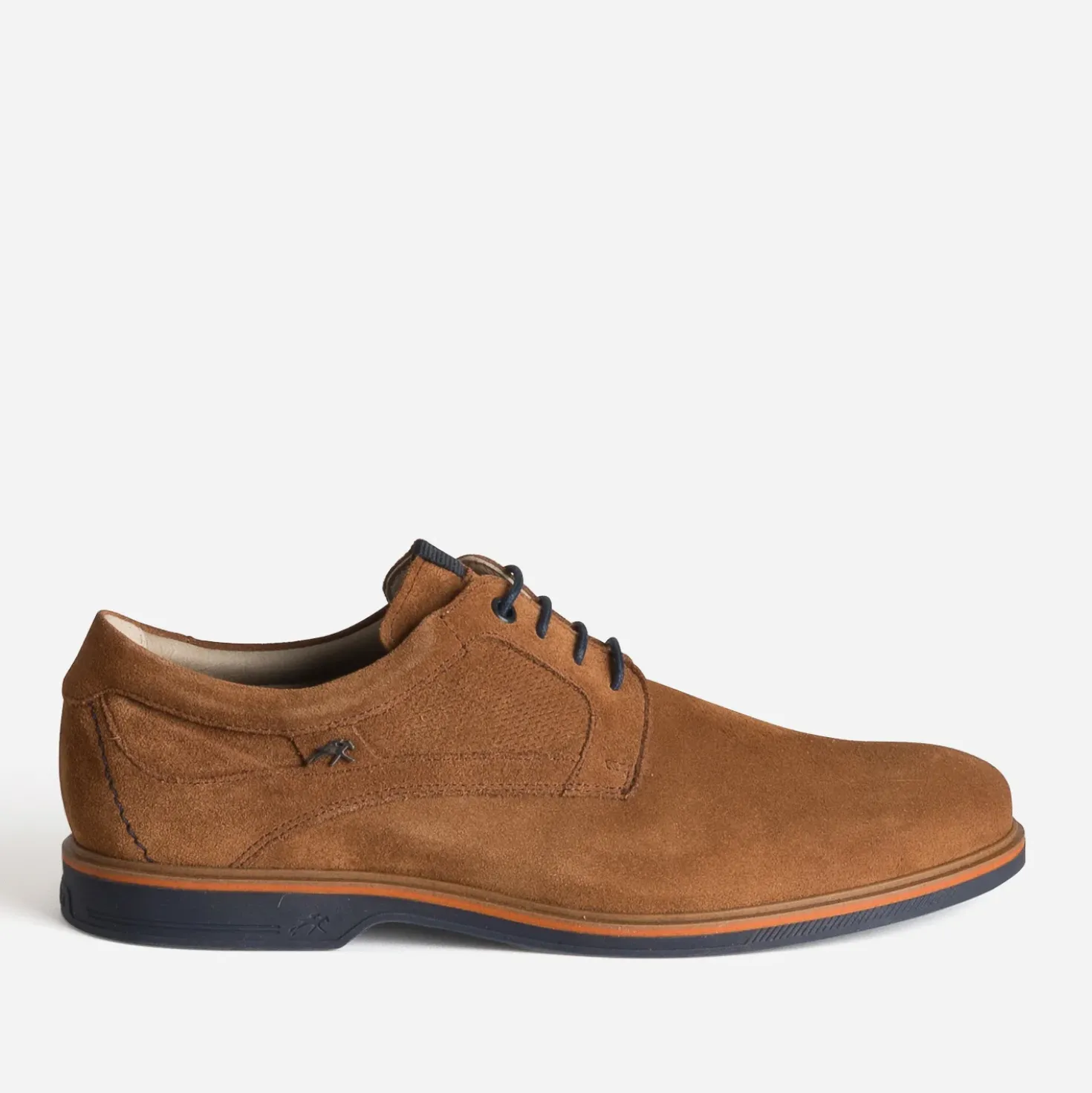 Derby FLUCHOS cognac cuir velours