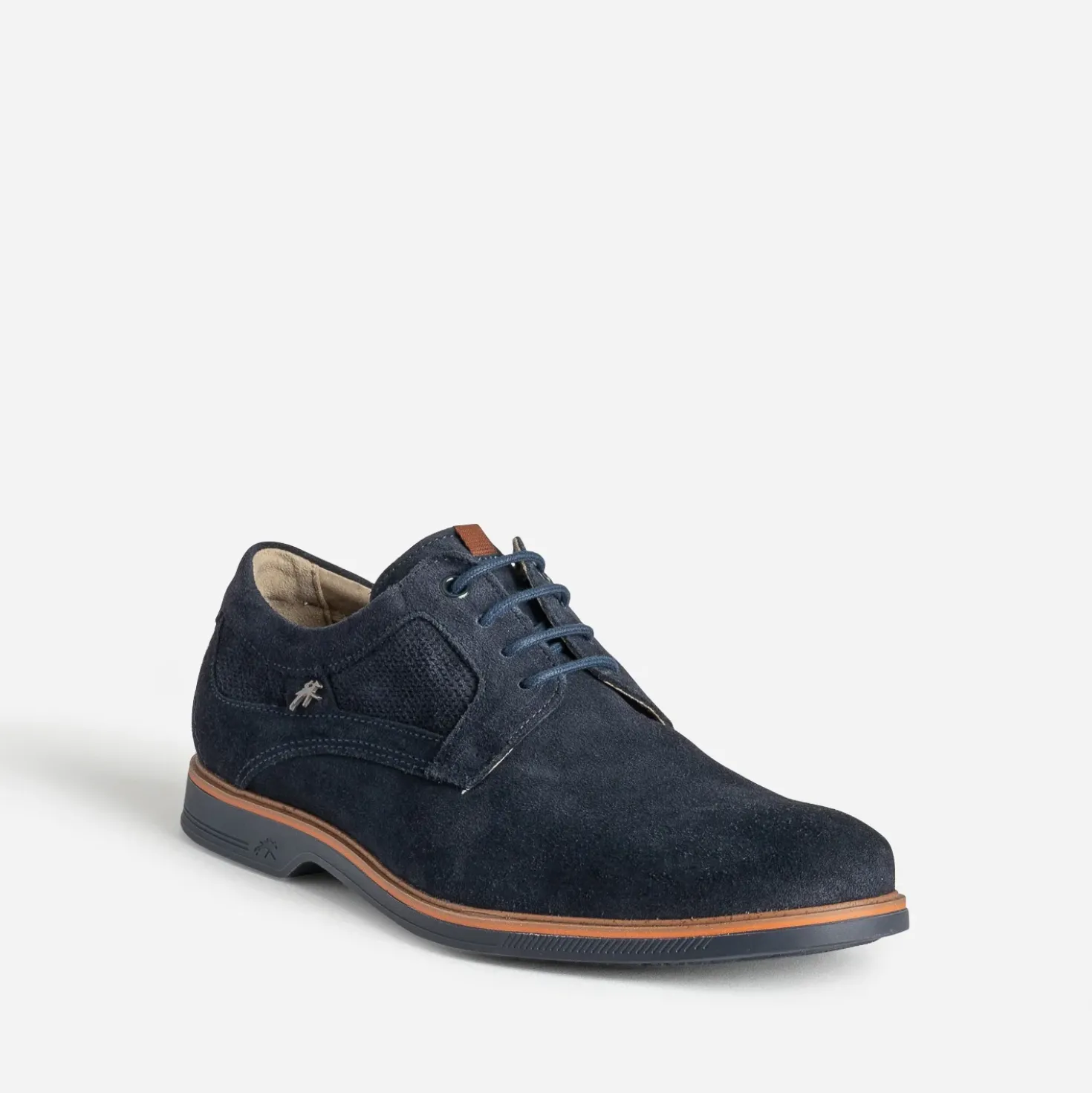 Derby FLUCHOS marine cuir velours