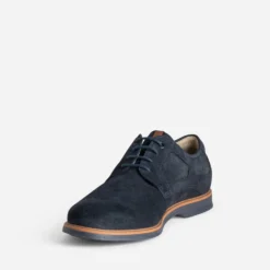 Derby FLUCHOS marine cuir velours