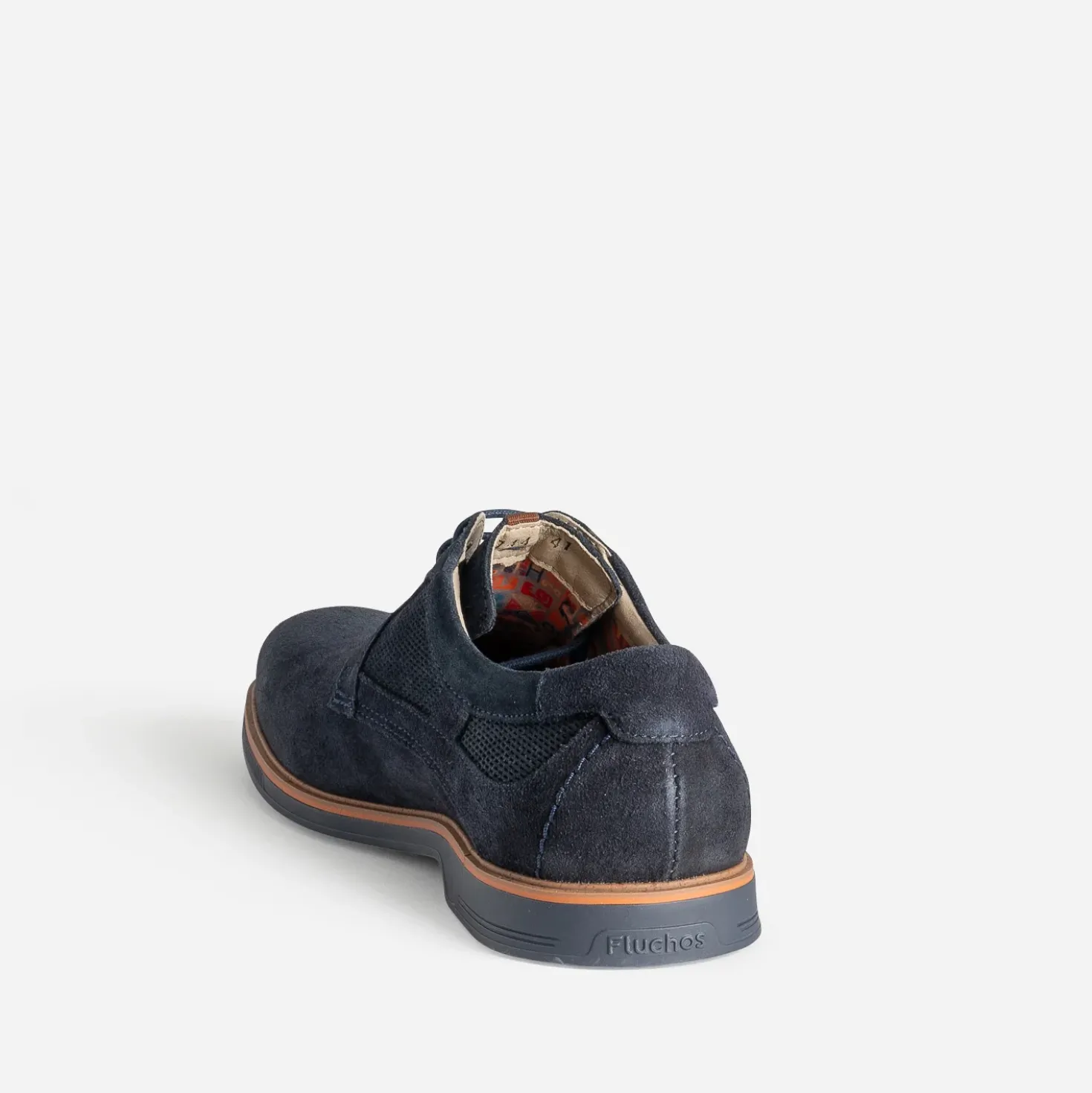 Derby FLUCHOS marine cuir velours