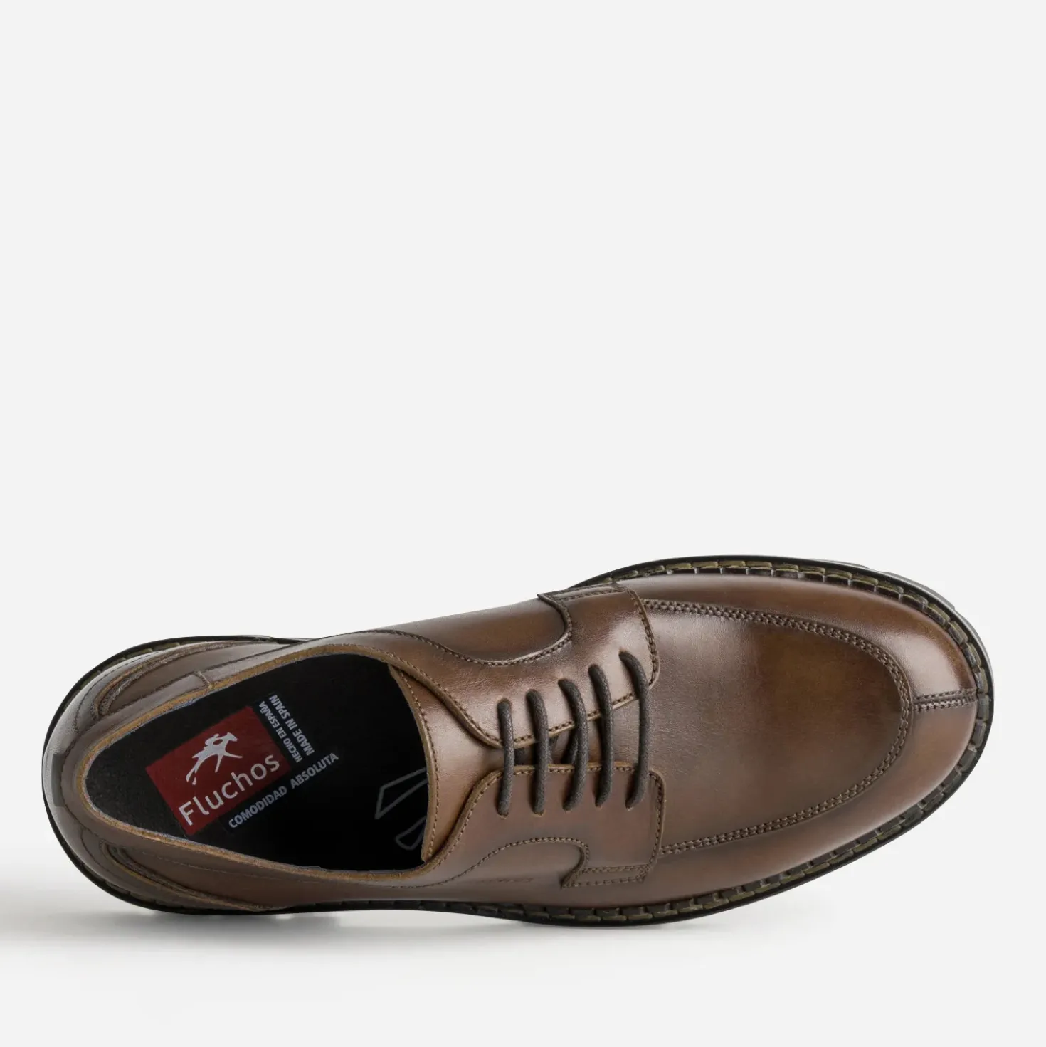 Derby FLUCHOS marron cuir