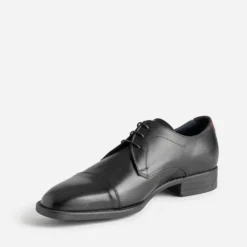 Derby FLUCHOS noir cuir bout droit