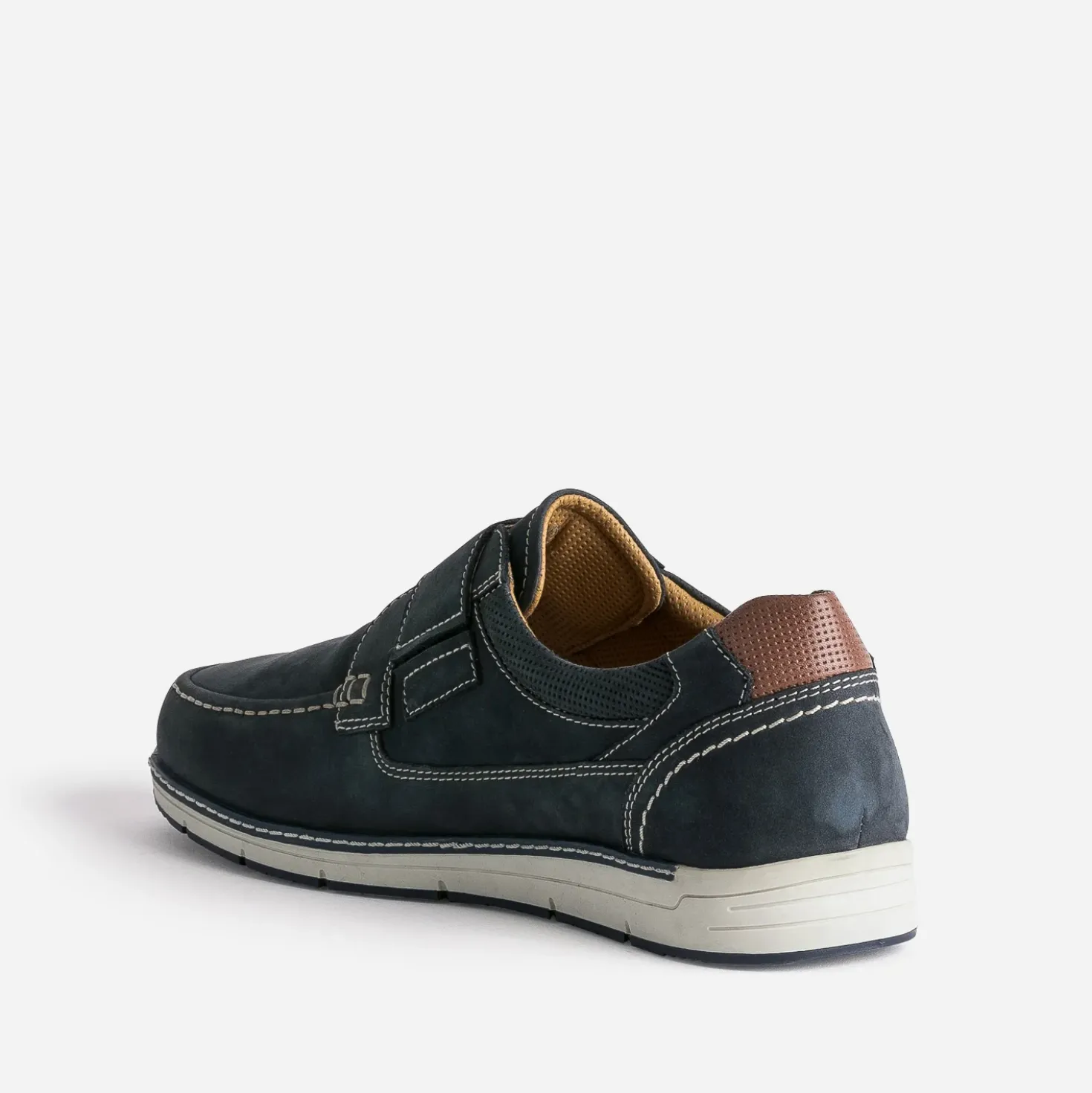 Derby FRANCE ARNO bleu cuir nubuck