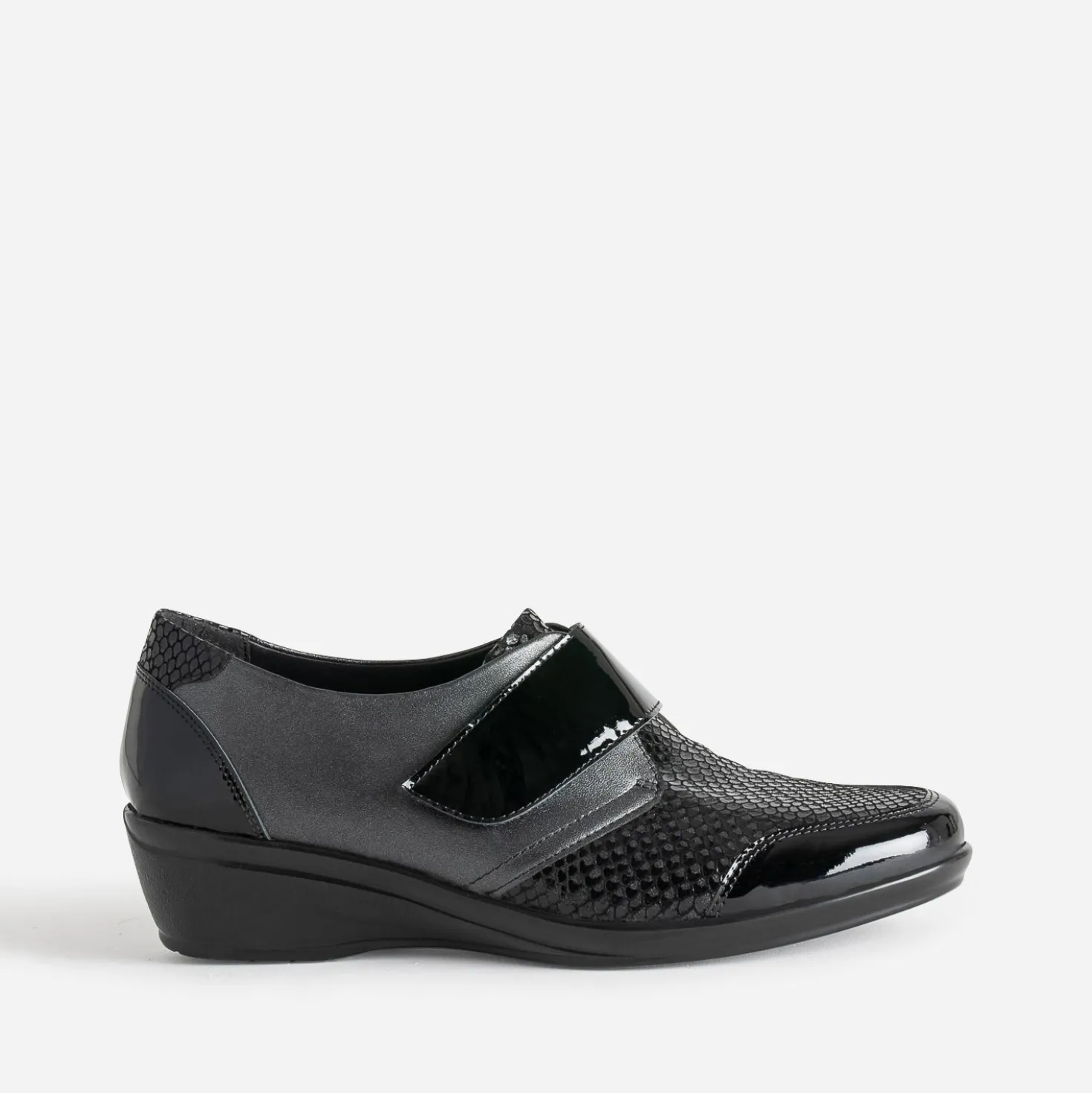 Derby FRANCE ARNO gun et noir en cuir
