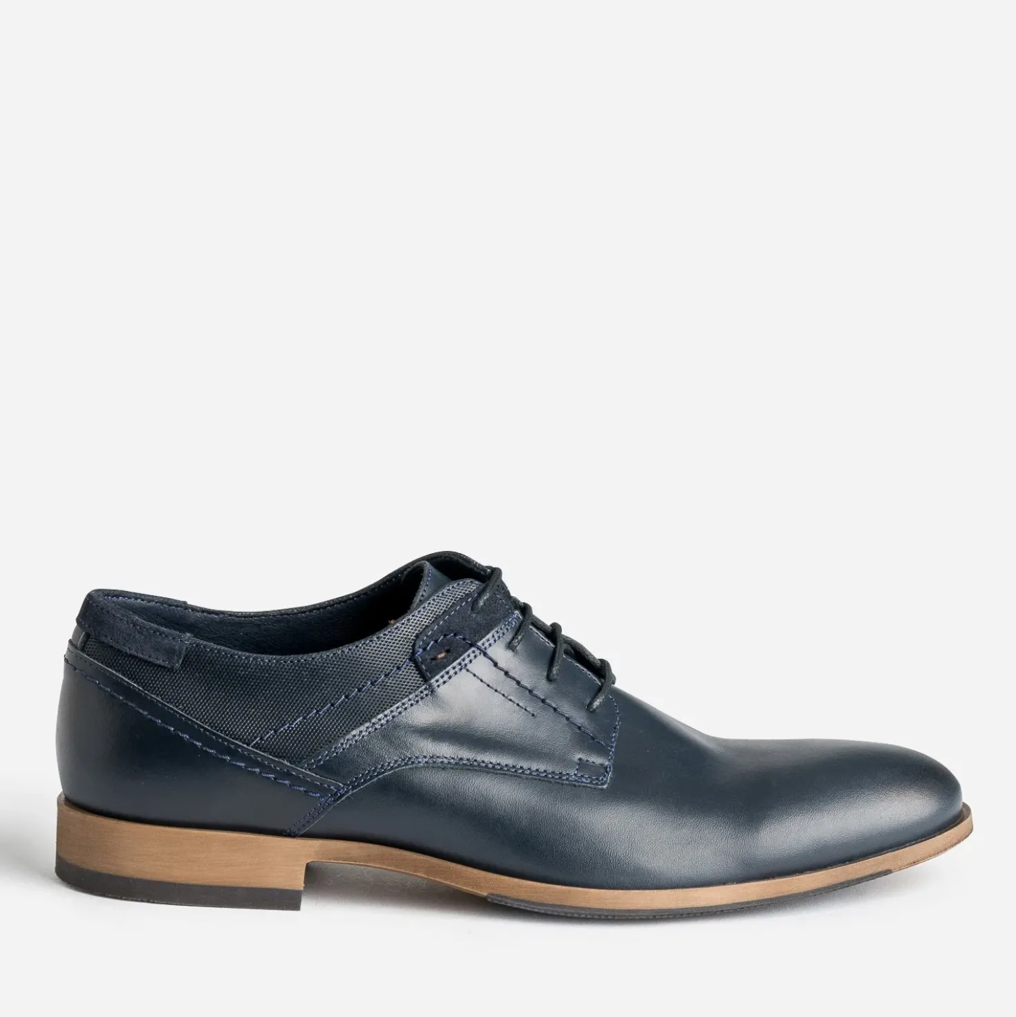 Derby marine cuir éco-conçu