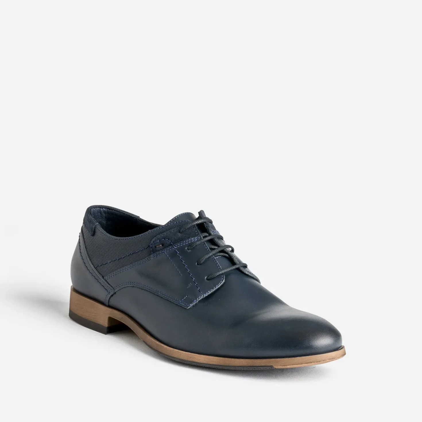 Derby marine cuir éco-conçu