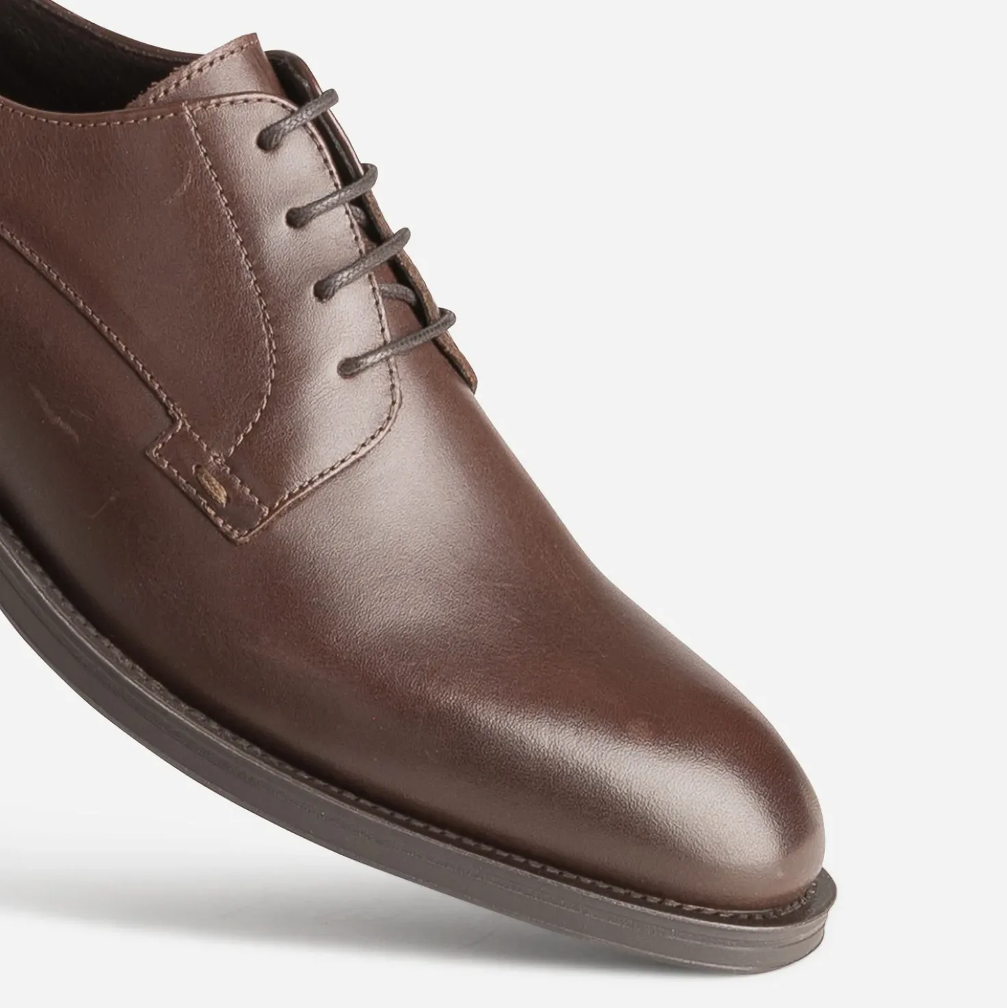 Derby marron cuir