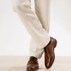 Derby marron cuir