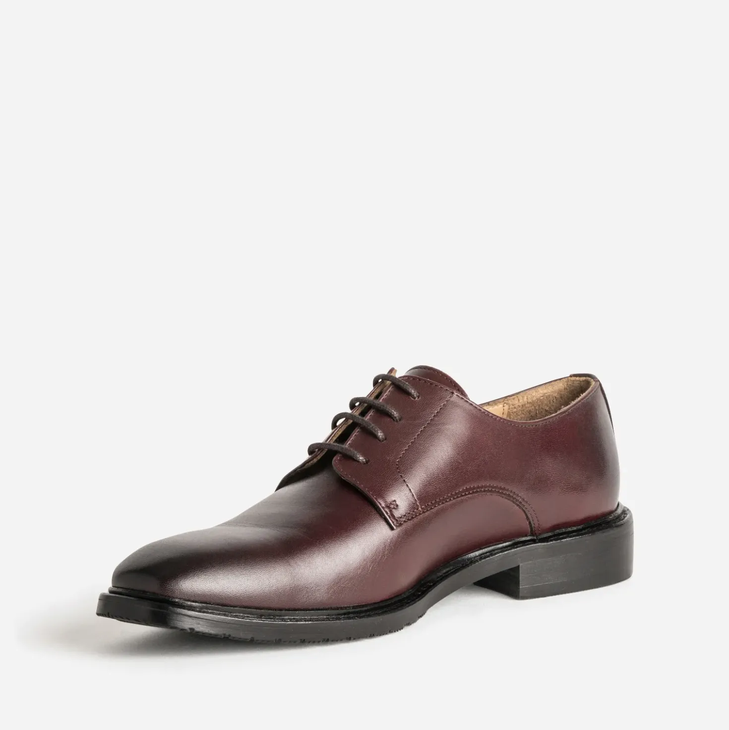 Derby marron cuir