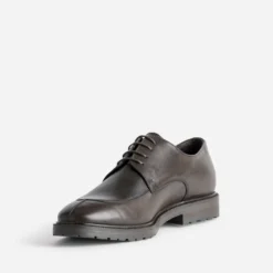 Derby marron cuir