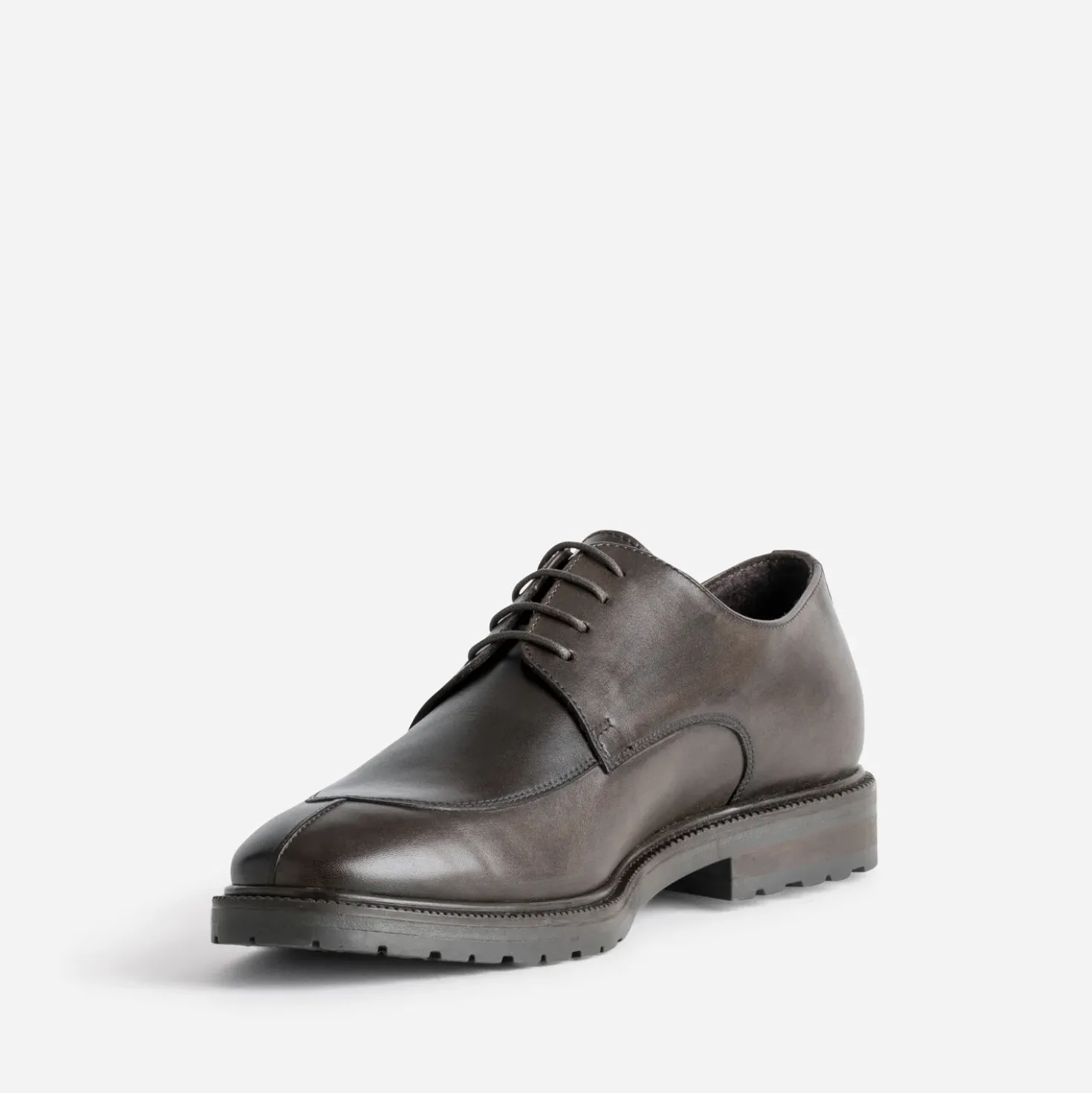 Derby marron cuir