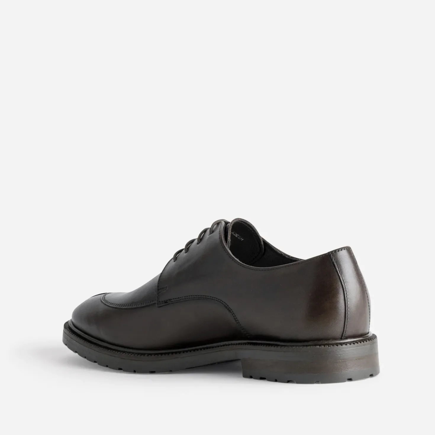 Derby marron cuir