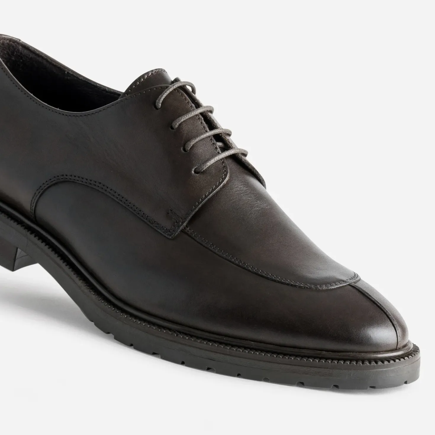 Derby marron cuir