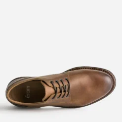 Derby marron cuir semelle crantée