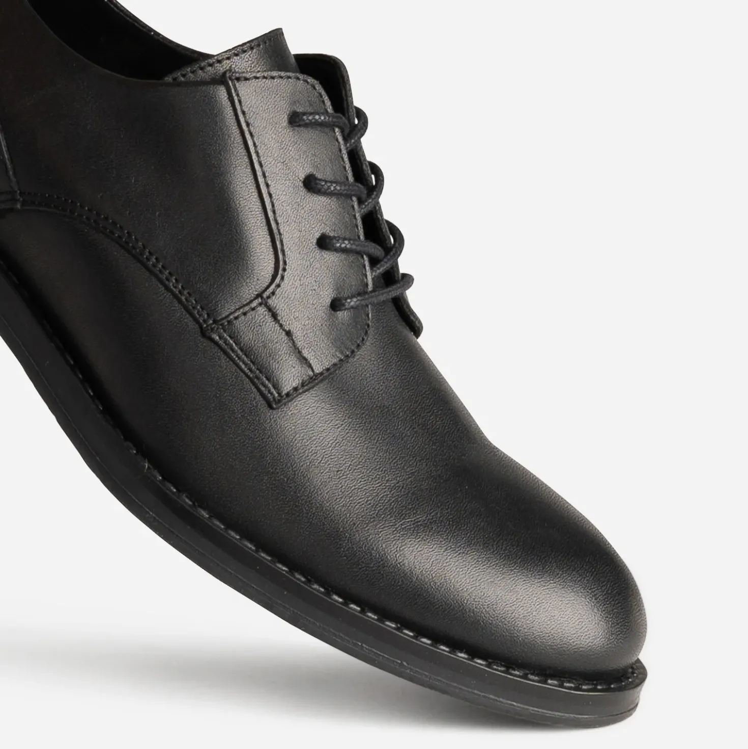 Derby noir cuir