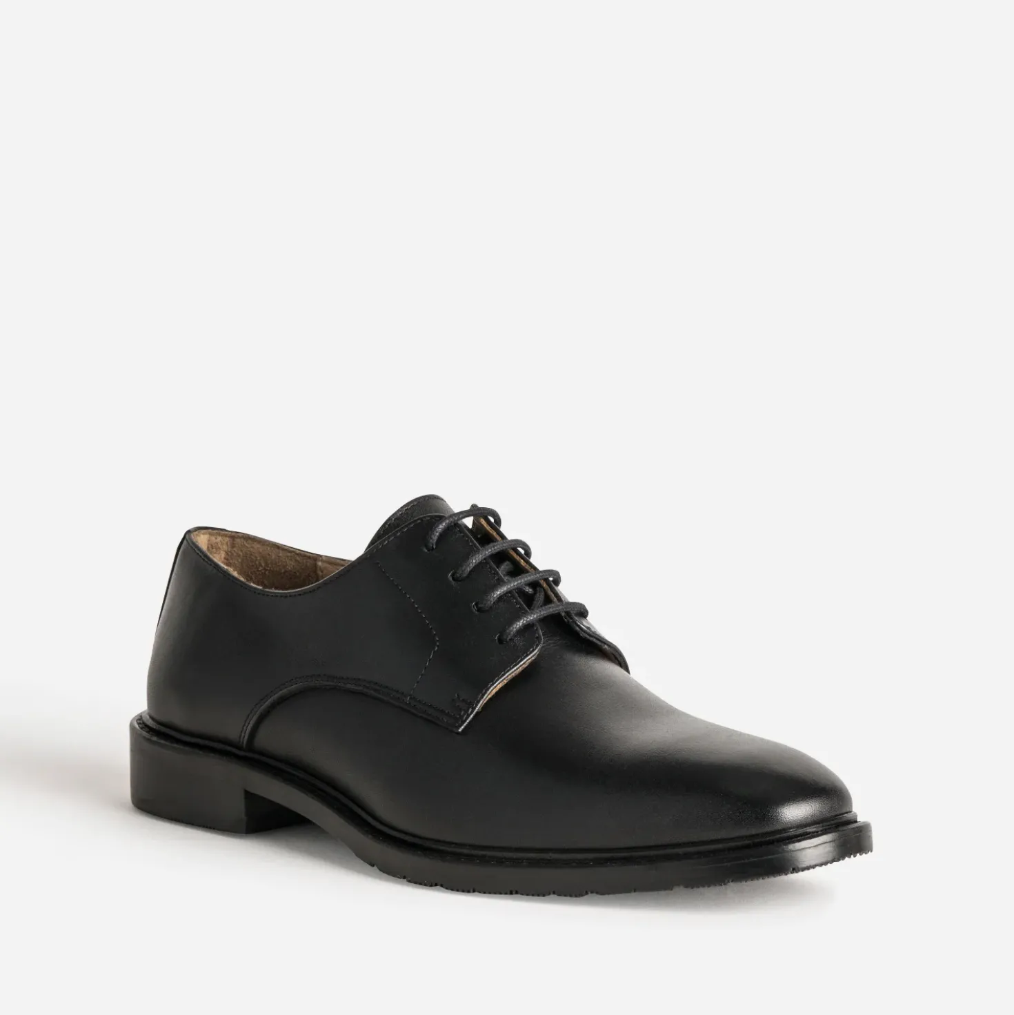 Derby noir cuir