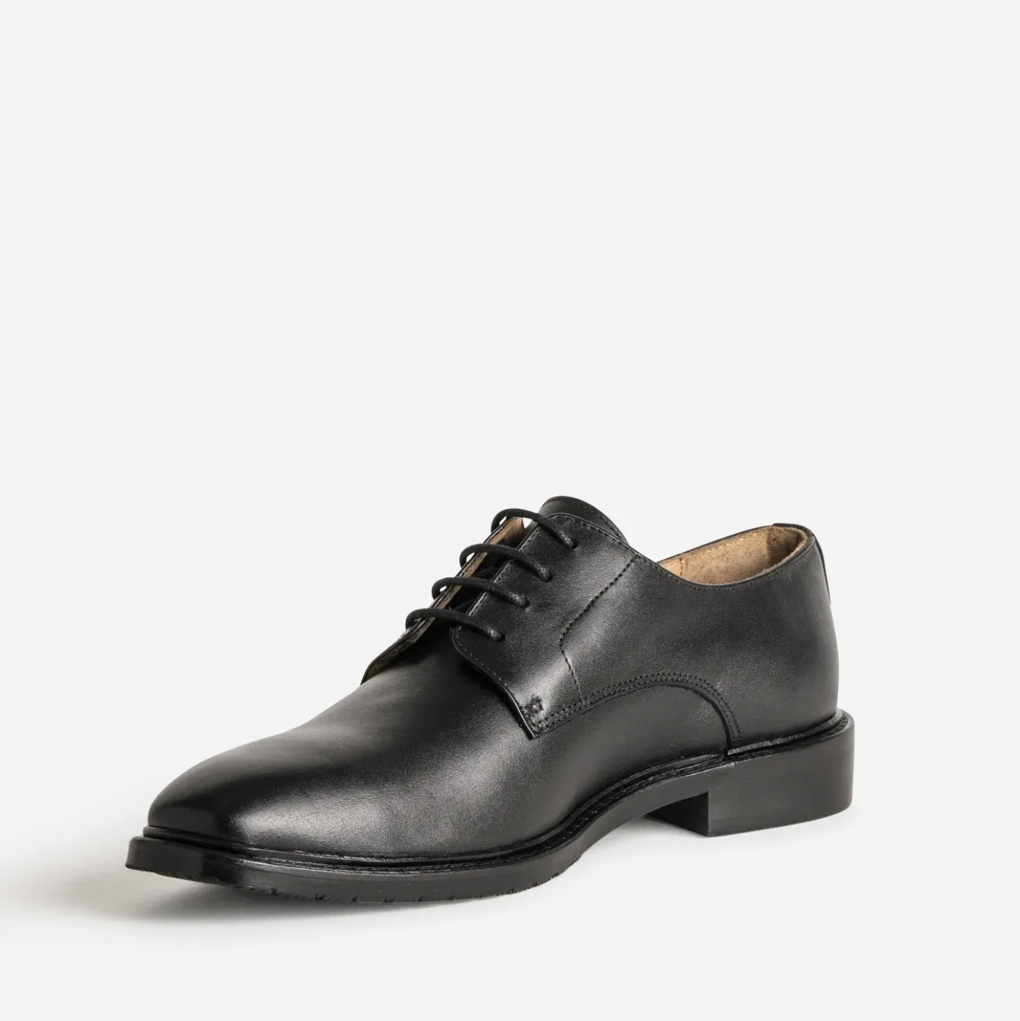 Derby noir cuir