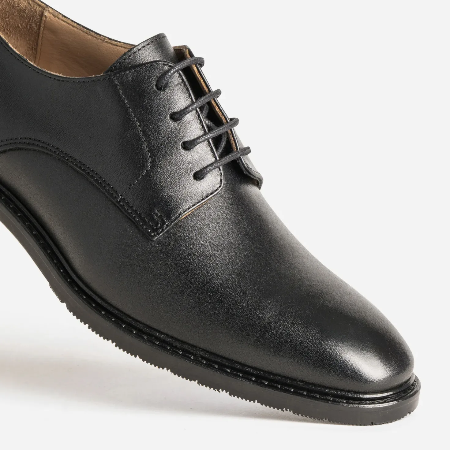 Derby noir cuir