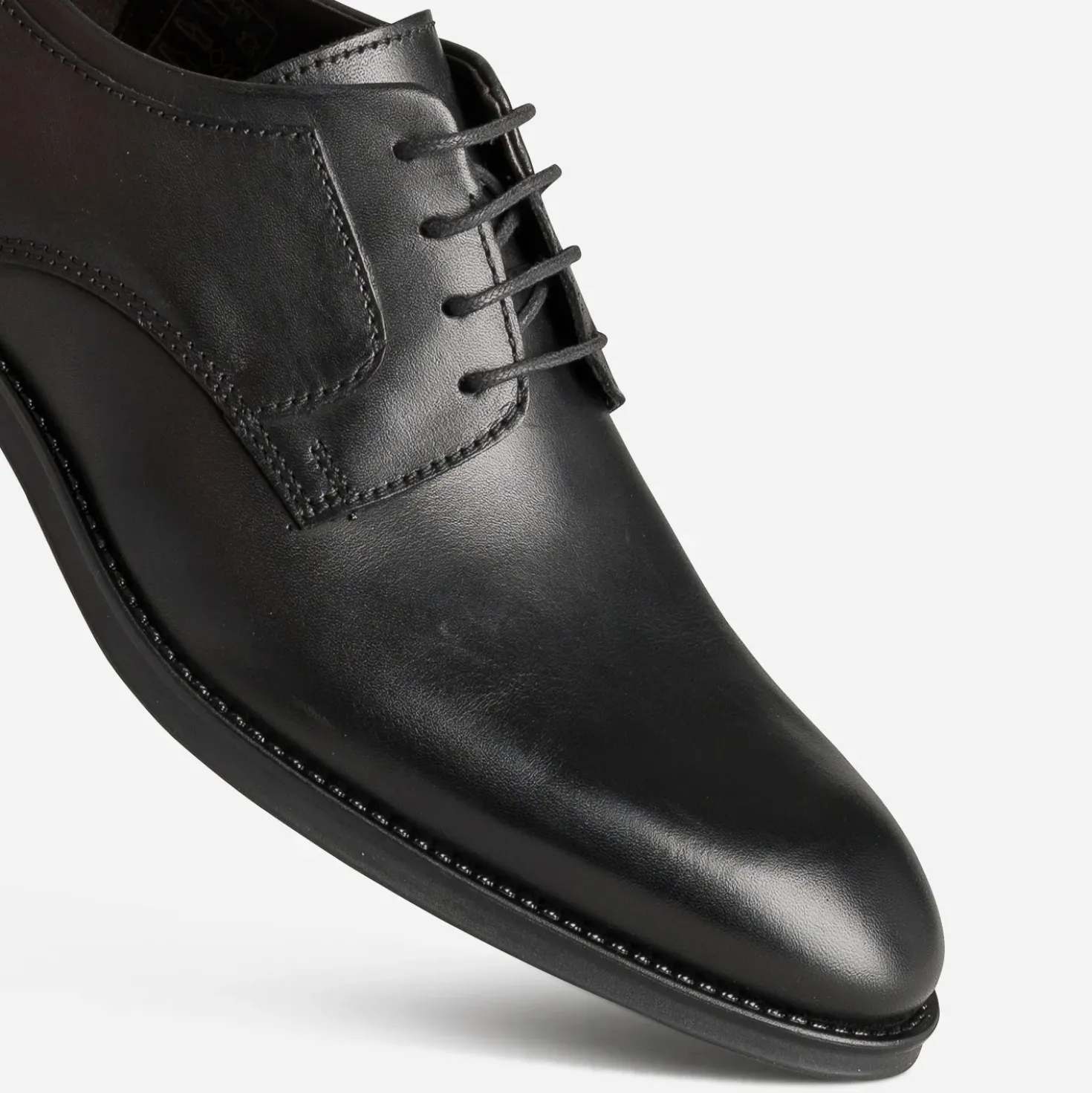 Derby noir cuir
