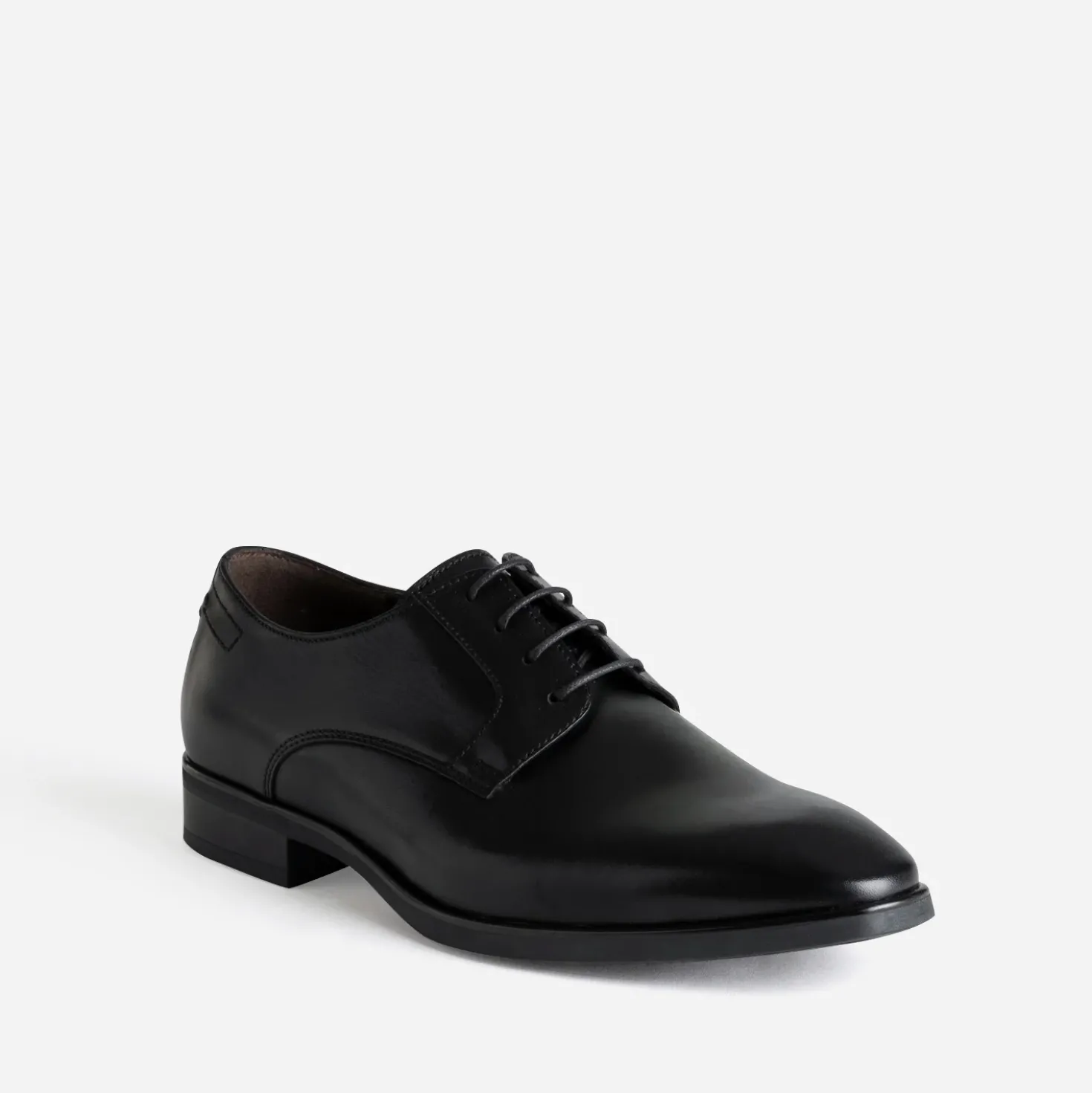 Derby noir cuir