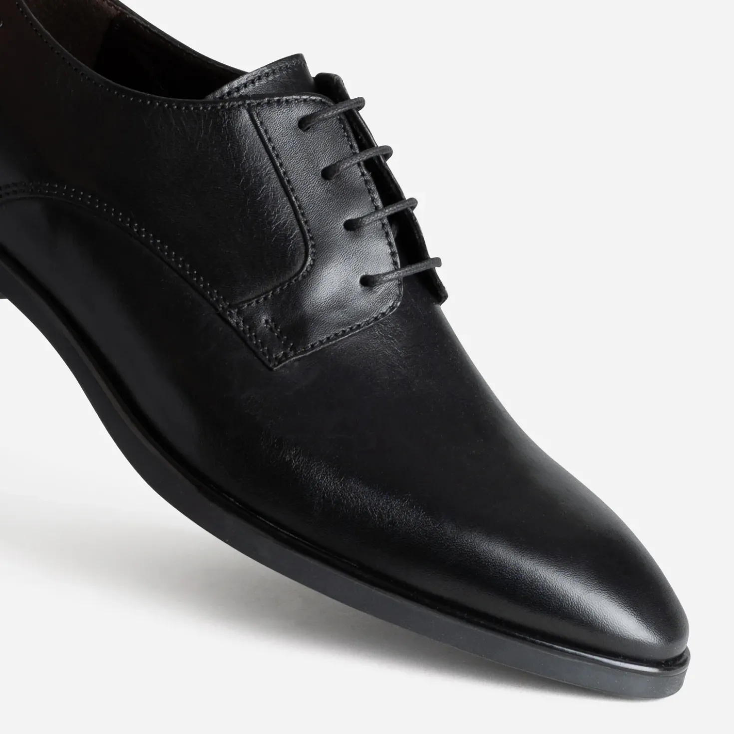 Derby noir cuir
