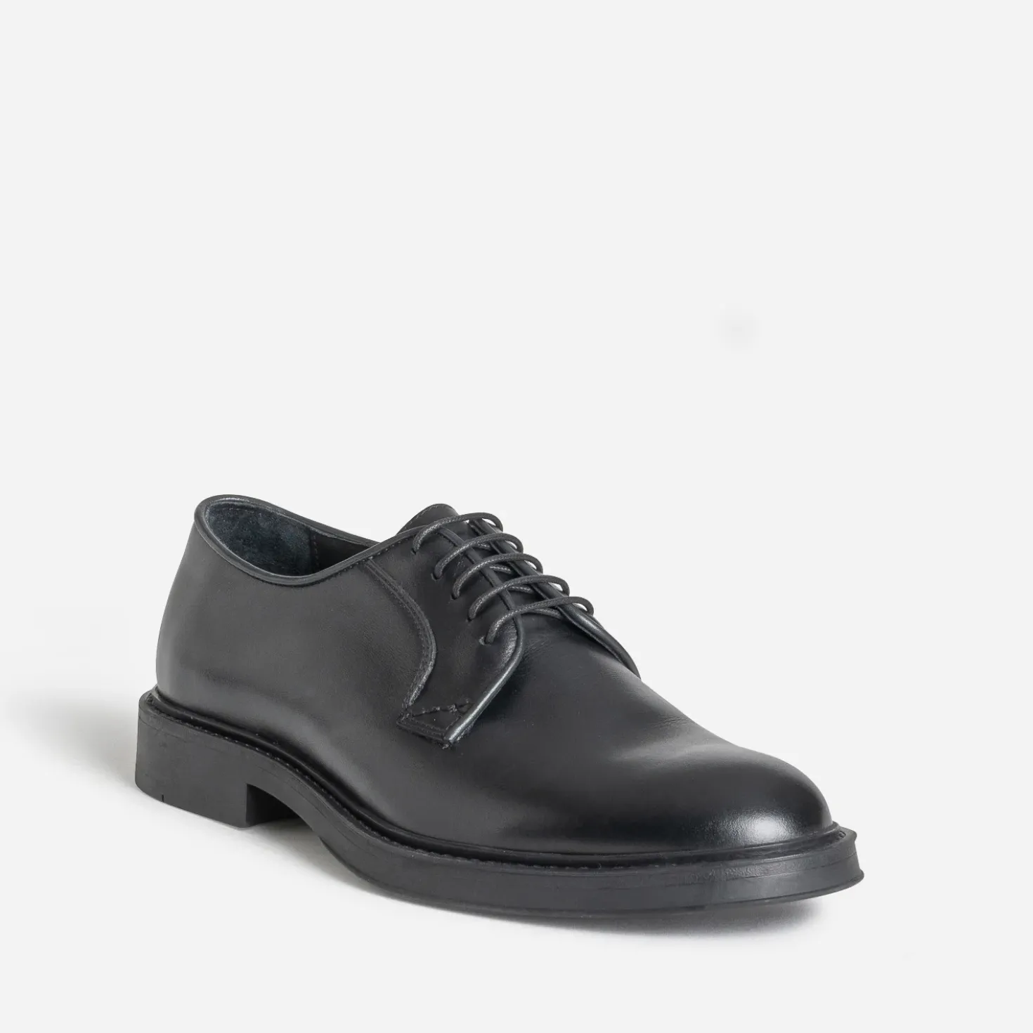 Derby noir cuir