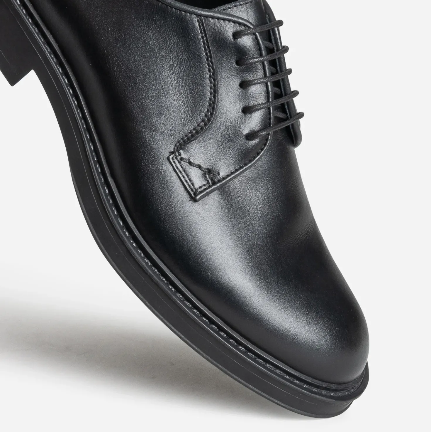 Derby noir cuir