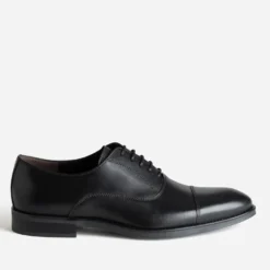Derby noir cuir bout droit