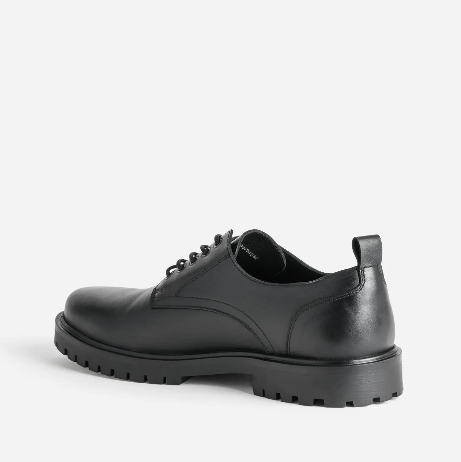 Derby noir cuir semelle crantée