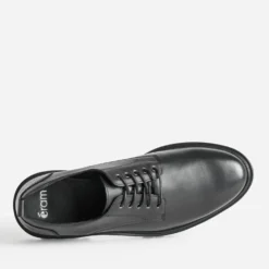 Derby noir cuir semelle crantée
