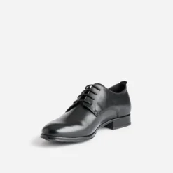Derby noir en cuir