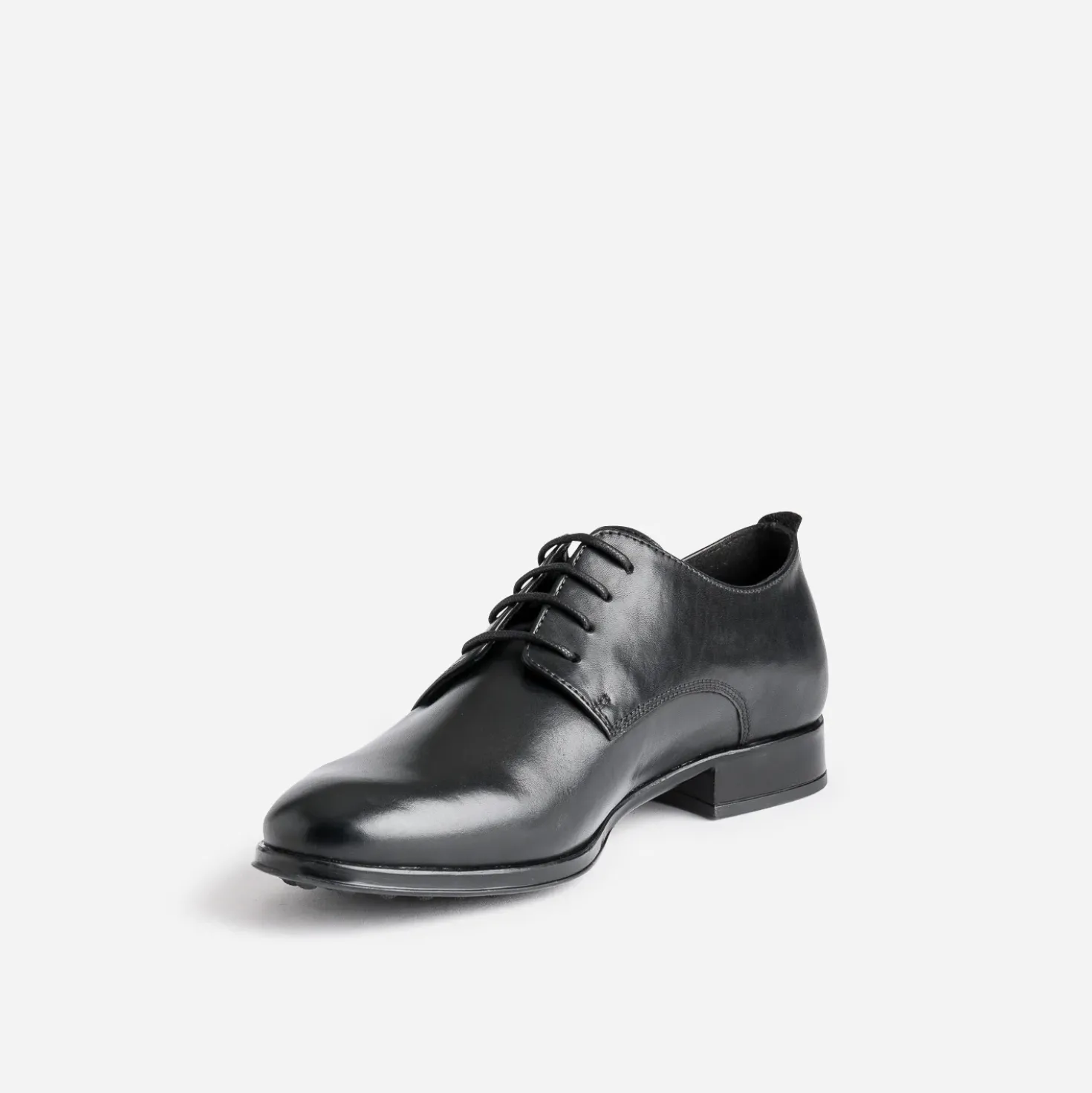 Derby noir en cuir