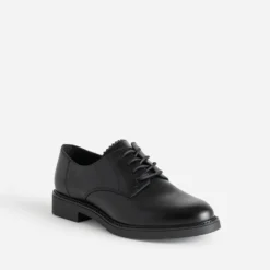 Derby noir en cuir