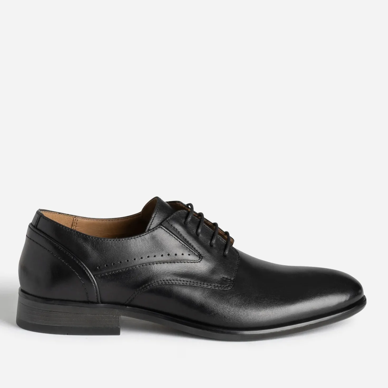 Derby noir en cuir