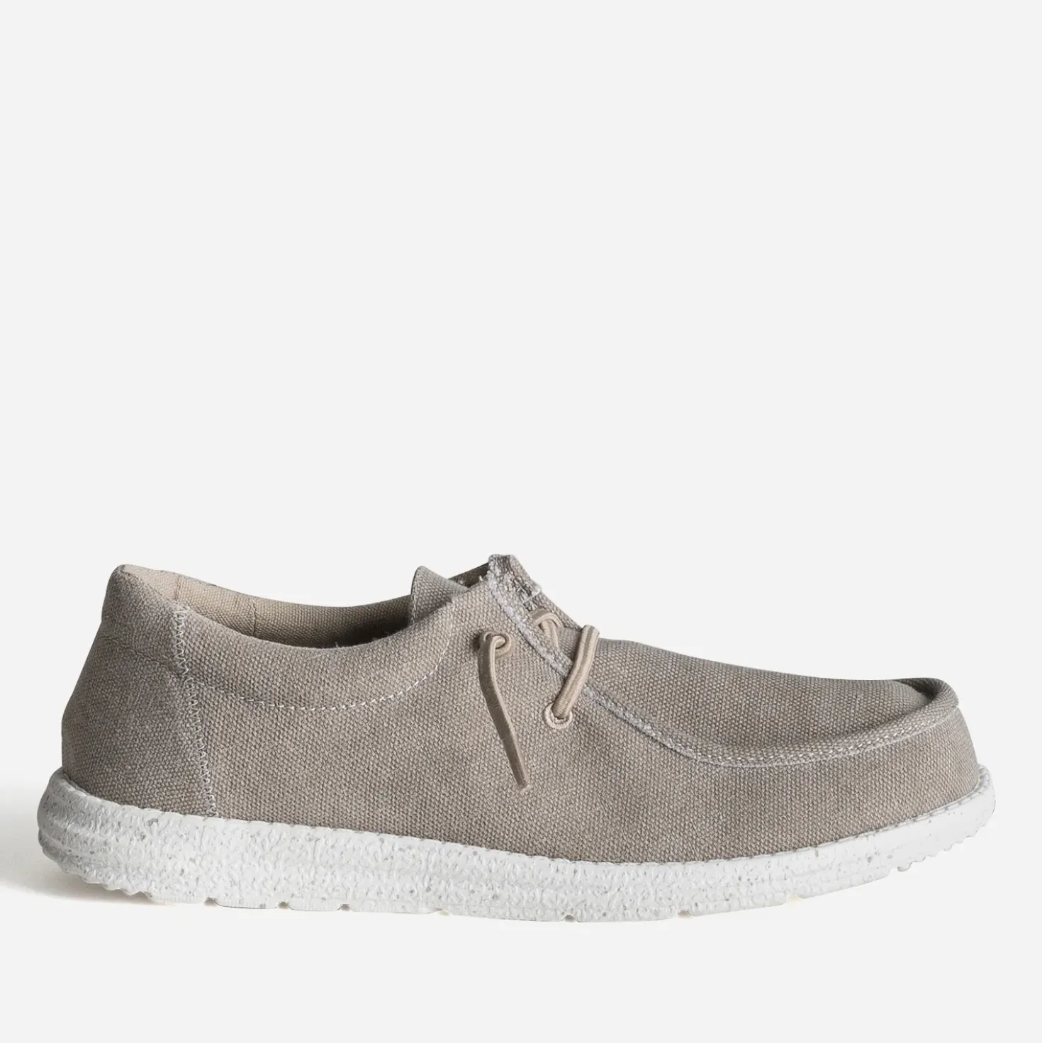 Derby plateau taupe textile