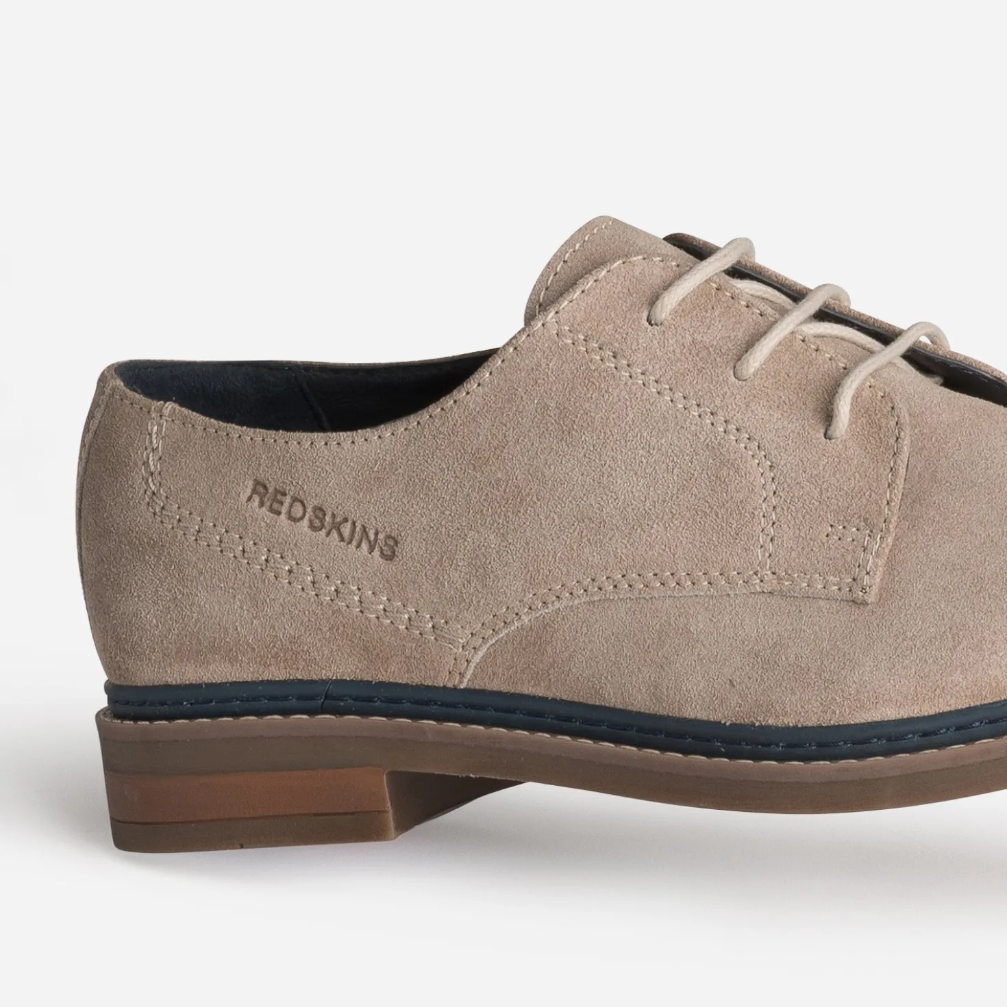 Derby REDSKINS taupe cuir velours