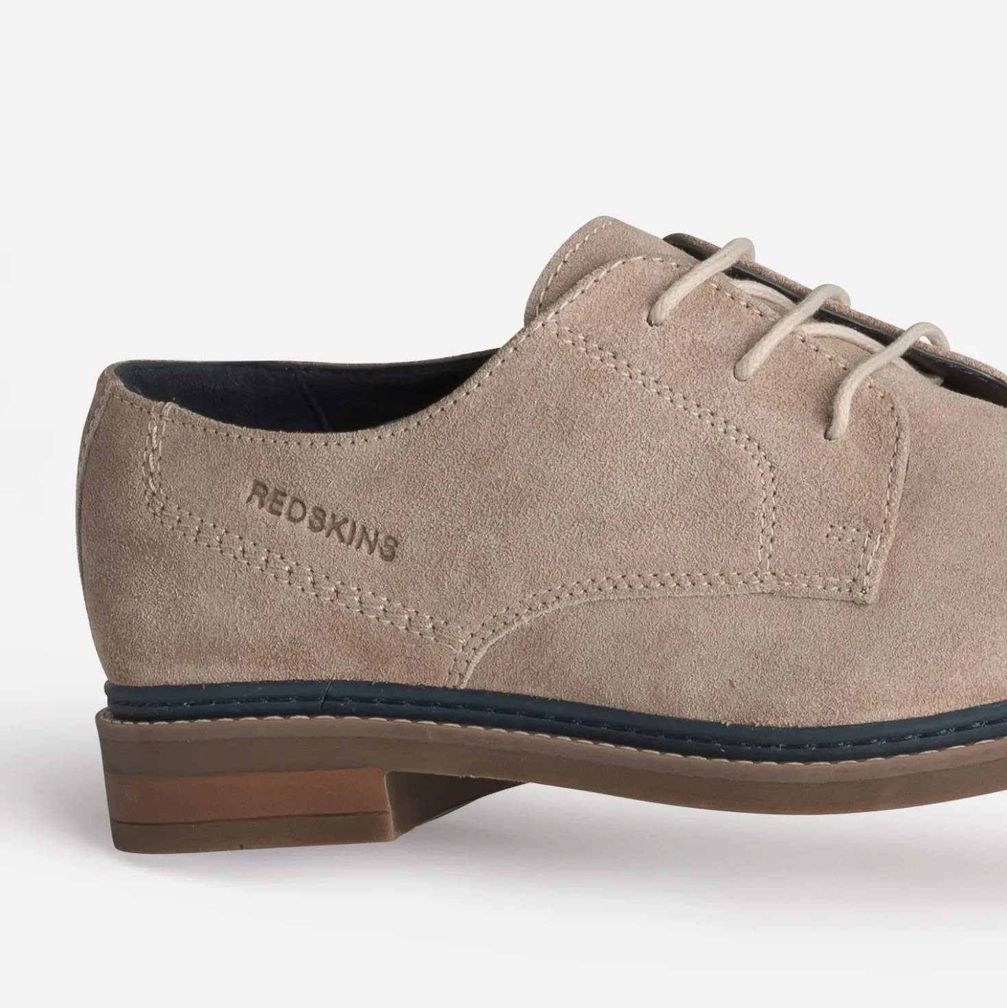 Derby REDSKINS taupe cuir velours