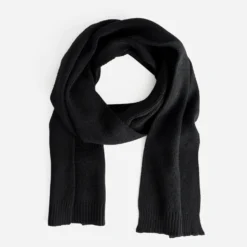 Echarpe noire tricot Homme