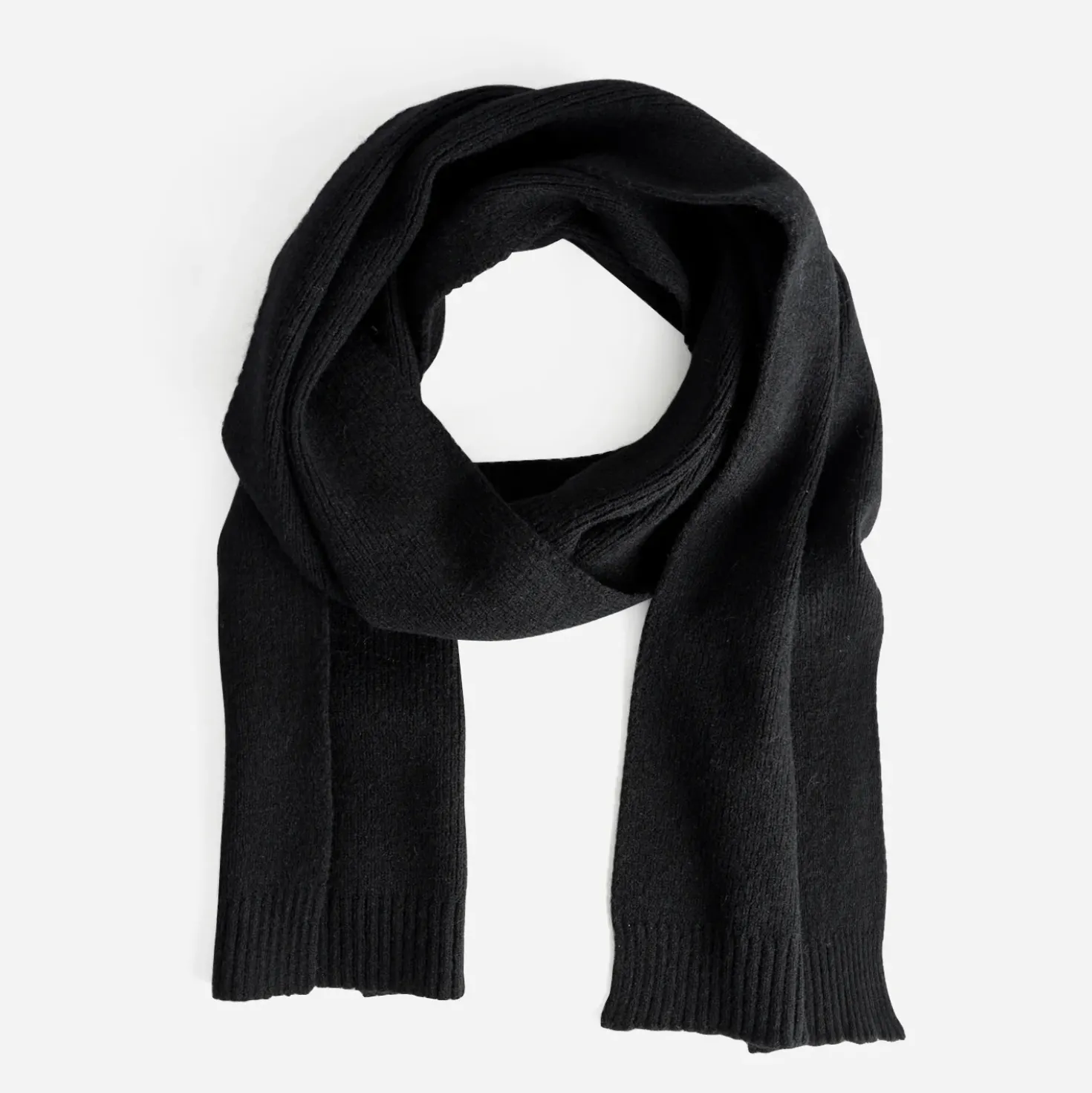 Echarpe noire tricot Homme