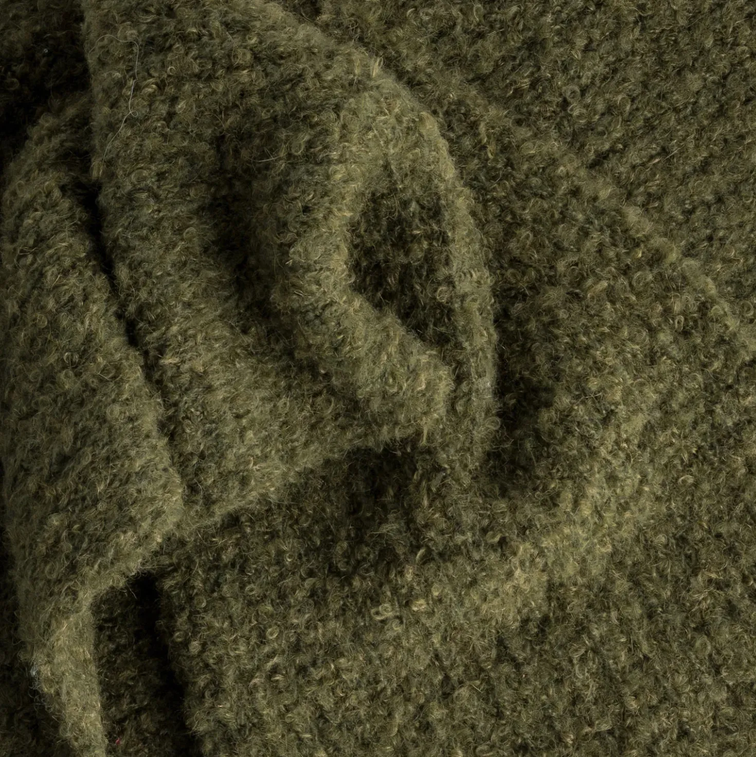 Echarpe verte tricot côtelé