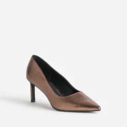 Escarpin bronze métallisé
