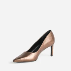 Escarpin bronze métallisé
