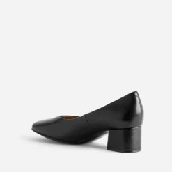 Escarpin CAPRICE noir cuir à talon