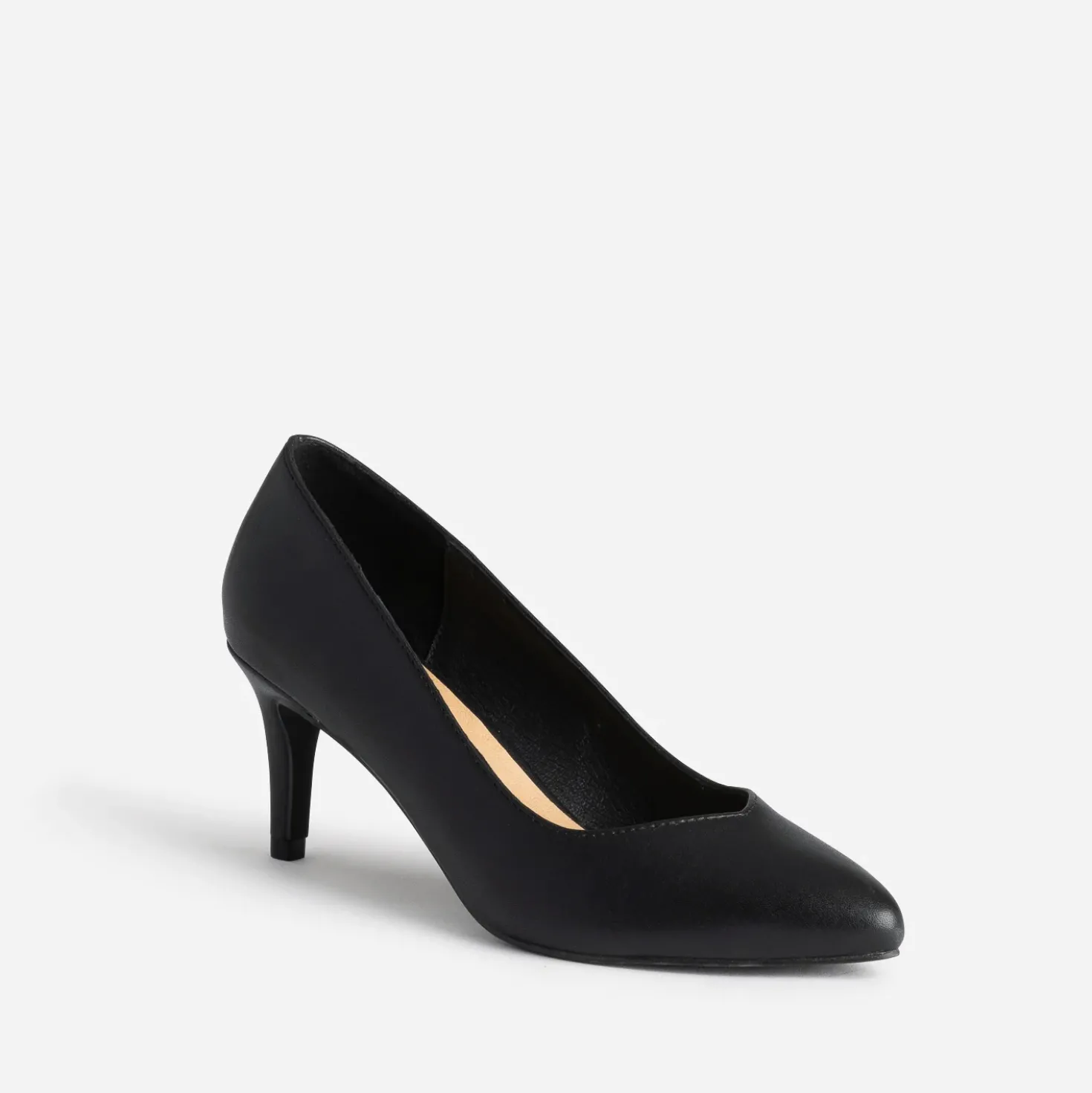 Escarpin noir à bout pointu