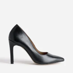 Escarpin noir cuir