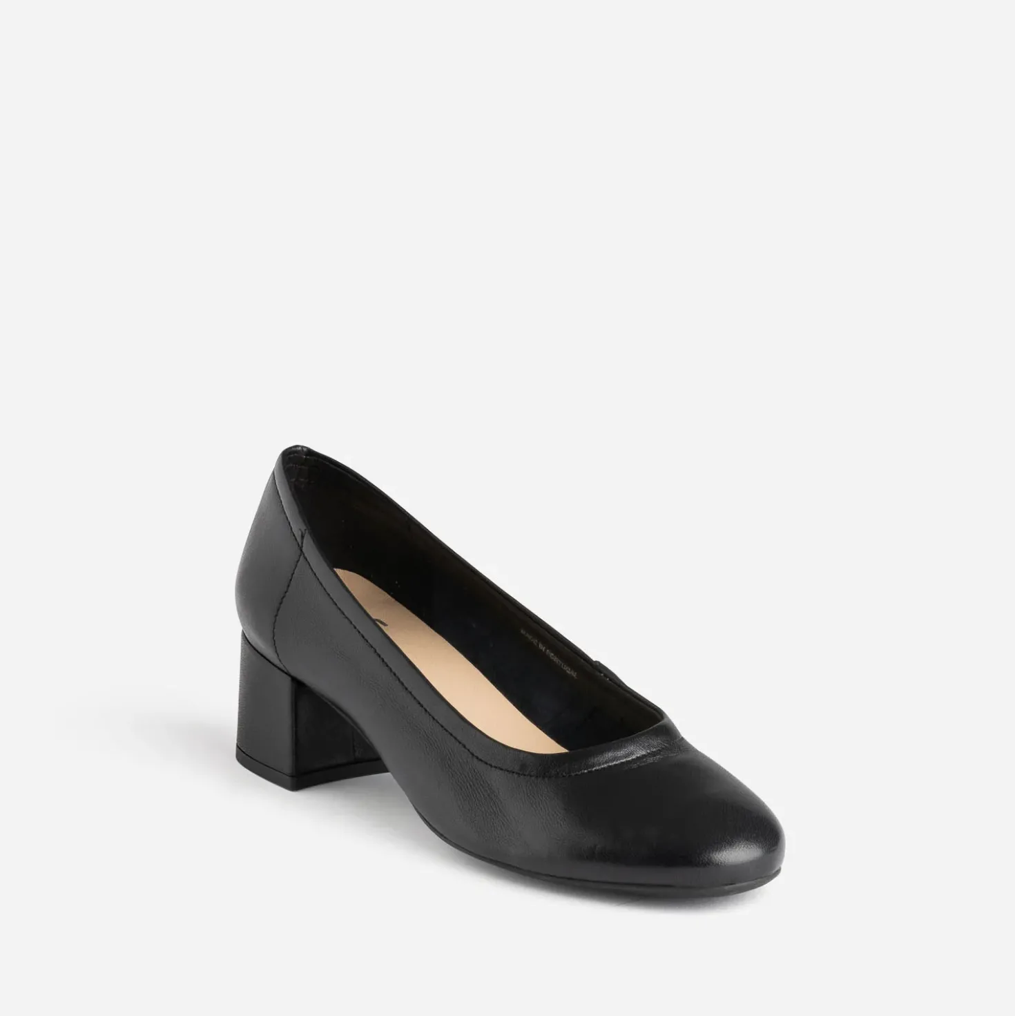 Escarpin noir en cuir